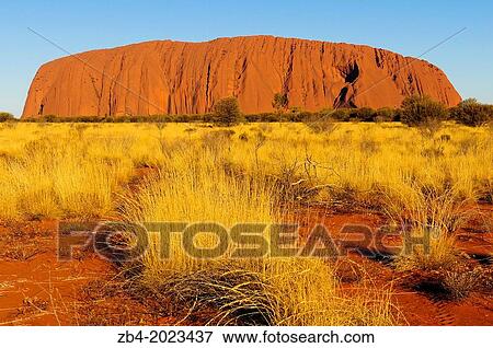 Rock formations on landscape, Uluru, Uluru-Kata Tjuta National Park, Northern Territory, Australia, Oceania. View Large Photo Image Stock Photo - Rock formations on landscape, Uluru, Uluru-Kata Tjuta National Park, Northern Territory, Australia, Oceania.. Fotosearch
