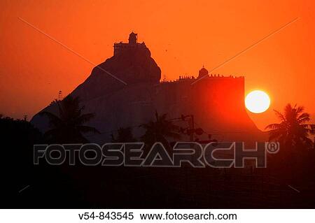 Stock Photography - Rock Fort Temple, Tiruchirappalli Trichy, Tamil Nadu, India. Fotosearch