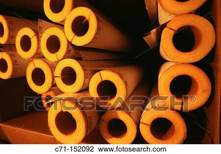 Rockwool pipe covers View Large Photo Image Stock Image - Rockwool pipe covers. Fotosearch