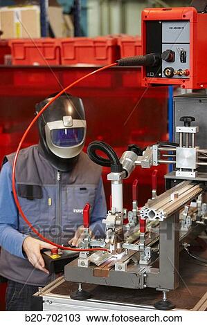 Stock Image - Rofin-Sinar laser welding equipment, Transport Unit. Fundaci? n Inasmet-Tecnalia, Centro de Investigaci? n, Parque Tecnologico de San Sebastian, Donostia, Gipuzkoa, Euskadi.. Fotosearch