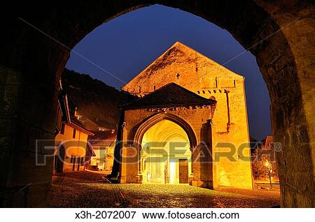 Stock Photo - Romainmotier Priory, Canton of Vaud, Switzerland, Europe.. Fotosearch