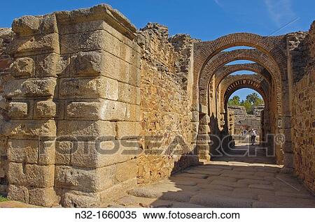 Roman amphitheatre, Mrida, UNESCO World Heritage site, Badajoz province, Extremadura, Ruta de la Plata, Spain, Europe View Large Photo Image Stock Photography - Roman amphitheatre, Mrida, UNESCO World Heritage site, Badajoz province, Extremadura, Ruta de la Plata, Spain, Europe. Fotosearch