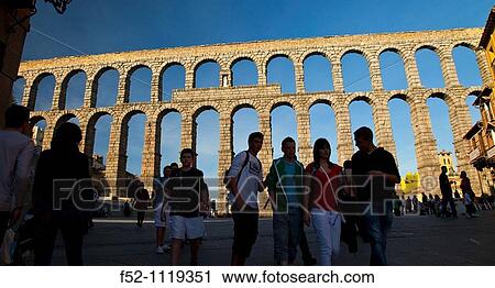 Roman aqueduct, Segovia, Castilla-Leon, Spain View Large Photo Image Stock Image - Roman aqueduct, Segovia, Castilla-Leon, Spain. Fotosearch