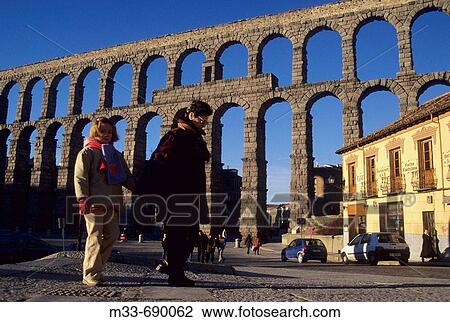 Roman aqueduct, Segovia. Castilla-Leon, Spain View Large Photo Image Stock Image - Roman aqueduct, Segovia. Castilla-Leon, Spain. Fotosearch