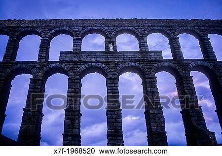 Roman aqueduct, Segovia, Castilla-Leon, Spain. View Large Photo Image Stock Image - Roman aqueduct, Segovia, Castilla-Leon, Spain.. Fotosearch