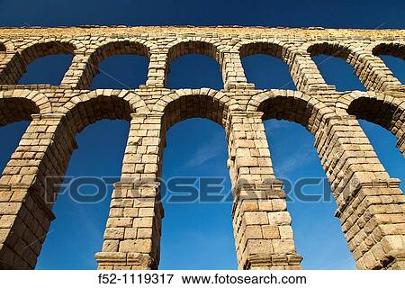 Roman aqueduct, Segovia, Castilla-Leon, Spain View Large Photo Image Stock Photo - Roman aqueduct, Segovia, Castilla-Leon, Spain. Fotosearch