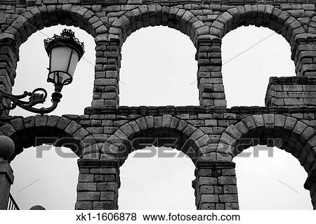 Roman aqueduct, Segovia, Spain View Large Photo Image Stock Photo - Roman aqueduct, Segovia, Spain. Fotosearch