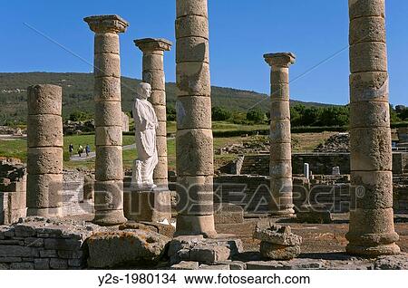 Roman ruins of Baelo Claudia - basilica, Tarifa, Cadiz-province, Andalusia, Spain, Europe. View Large Photo Image Picture - Roman ruins of Baelo Claudia - basilica, Tarifa, Cadiz-province, Andalusia, Spain, Europe.. Fotosearch