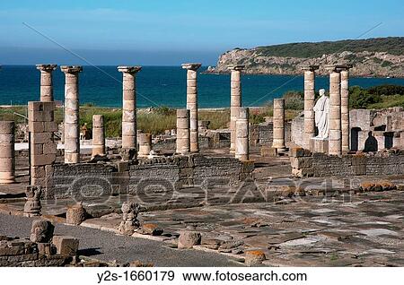 Roman ruins of Baelo Claudia - basilica, Tarifa, Cadiz-province, Spain, View Large Photo Image Stock Photo - Roman ruins of Baelo Claudia - basilica, Tarifa, Cadiz-province, Spain,. Fotosearch