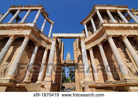 Roman theater in Mrida Badajoz province Extremadra Spain View Large Photo Image Stock Photo - Roman theater in Mrida Badajoz province Extremadra Spain. Fotosearch