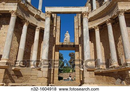 Roman theatre, Mrida, Badajoz province, Extremadura, Spain View Large Photo Image Stock Photo - Roman theatre, Mrida, Badajoz province, Extremadura, Spain. Fotosearch