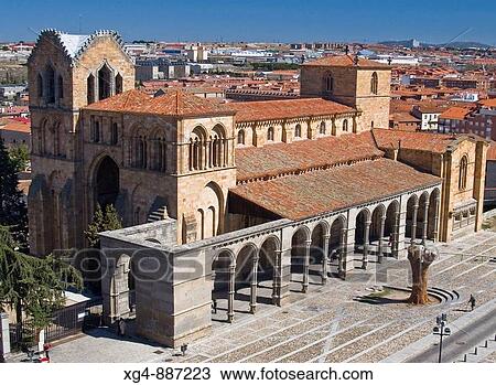 Romanesque basilica of San Vicente (12th-14th century), Avila. Castilla-Leon, Spain View Large Photo Image Stock Image - Romanesque basilica of San Vicente (12th-14th century), Avila. Castilla-Leon, Spain. Fotosearch