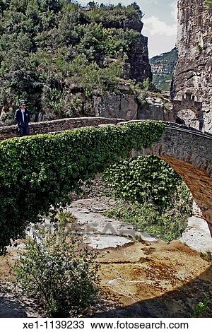 Romanesque bridge, Sant Miquel del Fai, Catalonia, Spain. View Large Photo Image Stock Image - Romanesque bridge, Sant Miquel del Fai, Catalonia, Spain.. Fotosearch