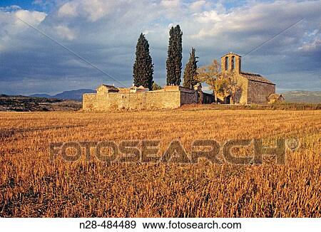 Romanesque chapel of Nuestra Seora del Llano. Roda de IsBbena. Ribagorza. Huesca province. Aragon. Spain. View Large Photo Image Stock Photo - Romanesque chapel of Nuestra Seora del Llano. Roda de IsBbena. Ribagorza. Huesca province. Aragon. Spain.. Fotosearch