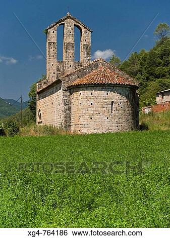 Romanesque chapel of the Mare de Deu de Palau, Albanya. Alt Emporda, Girona province, Catalonia, Spain View Large Photo Image Stock Photograph - Romanesque chapel of the Mare de Deu de Palau, Albanya. Alt Emporda, Girona province, Catalonia, Spain. Fotosearch
