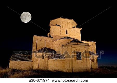 Picture - Romanesque church of Nuestra Seora de la Anunciada (built 11th century and refurbished 17th century). Uruea. Valladolid province, Spain. Fotosearch
