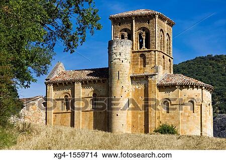 Romanesque Church of San Pedro de Tejada - Valle de Valdivielso - Burgos - Castilla y Leon - Spain View Large Photo Image Picture - Romanesque Church of San Pedro de Tejada - Valle de Valdivielso - Burgos - Castilla y Leon - Spain. Fotosearch