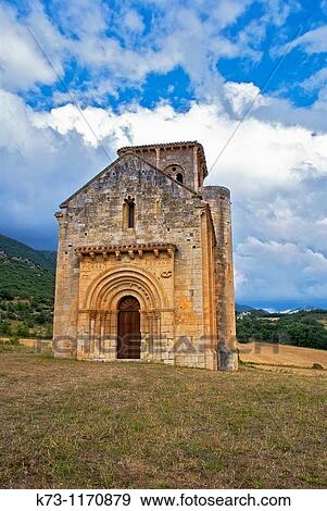 Romanesque Church of San Pedro de Tejada (12th century). Puente-Arenas. Burgos province. Castilla y Leon. Spain. View Large Photo Image Stock Photo - Romanesque Church of San Pedro de Tejada (12th century). Puente-Arenas. Burgos province. Castilla y Leon. Spain.. Fotosearch