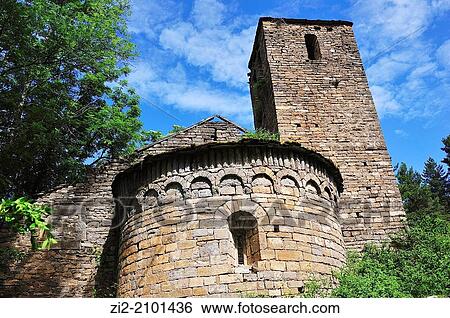 Romanesque church ruins, Larrosa, Aragonese Pyrenees, Huesca province, Spain View Large Photo Image Stock Photograph - Romanesque church ruins, Larrosa, Aragonese Pyrenees, Huesca province, Spain. Fotosearch