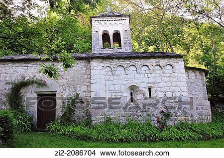 Romanesque shrine of Virgen de Gracia, XII century, El Run, Huesca, Spain View Large Photo Image Picture - Romanesque shrine of Virgen de Gracia, XII century, El Run, Huesca, Spain. Fotosearch