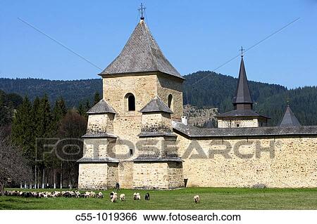 Romania, Moldavia Region, Southern Bucovina, Sucevita, Suchevitsa, Monastery View Large Photo Image Stock Photograph - Romania, Moldavia Region, Southern Bucovina, Sucevita, Suchevitsa, Monastery. Fotosearch