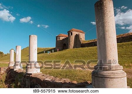 Stock Photography - Romania, Porolisum, Roman fortress. Fotosearch