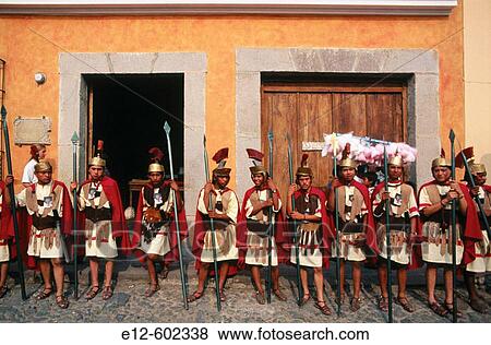 Romans in representation during Holy Week. Antigua Guatemala. Guatemala View Large Photo Image Stock Photo - Romans in representation during Holy Week. Antigua Guatemala. Guatemala. Fotosearch
