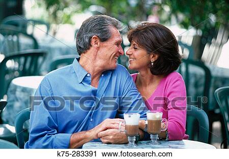 romantic couple at outdoor cafe View Large Photo Image Stock Image - romantic couple at outdoor cafe. Fotosearch