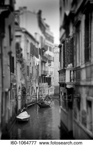 Romantic Gondola in Canal, Venice, Italy View Large Photo Image Stock Photo - Romantic Gondola in Canal, Venice, Italy. Fotosearch