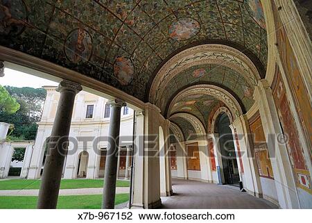 Rome Italy Frescoed loggia Villa Giulia aka Museo Nazionale di Villa Giulia View Large Photo Image Stock Image - Rome Italy Frescoed loggia Villa Giulia aka Museo Nazionale di Villa Giulia. Fotosearch