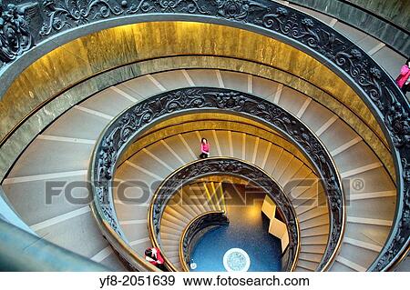 ROME- JANUARY 21: Vatican museums on JANUARY 21, 2013 in Rome, Italy. The famous double spiral staircase designed by Giuseppe Momo leads up to the Vatican museums. View Large Photo Image Stock Photo - ROME- JANUARY 21: Vatican museums on JANUARY 21, 2013 in Rome, Italy. The famous double spiral staircase designed by Giuseppe Momo leads up to the Vatican museums.. Fotosearch