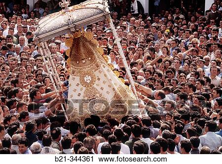 ? Romer? a? (pilgrimage) at El Roc? o. Huelva province, Spain View Large Photo Image Stock Image - ? Romer? a? (pilgrimage) at El Roc? o. Huelva province, Spain. Fotosearch