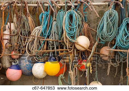 Stock Image - Ropes, Anchors, Buoys. Fotosearch