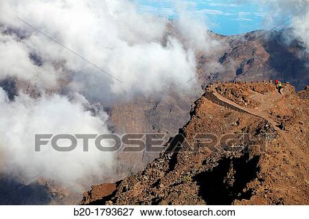 Roque de los Muchachos, Caldera de Taburiente National Park, La Palma, Canary Islands, Spain. View Large Photo Image Stock Photo - Roque de los Muchachos, Caldera de Taburiente National Park, La Palma, Canary Islands, Spain.. Fotosearch