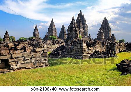Roro Jonggrang, Hindu temple (9th century), Prambanan, near Yogyakarta, Java, Indonesia. View Large Photo Image Stock Image - Roro Jonggrang, Hindu temple (9th century), Prambanan, near Yogyakarta, Java, Indonesia.. Fotosearch