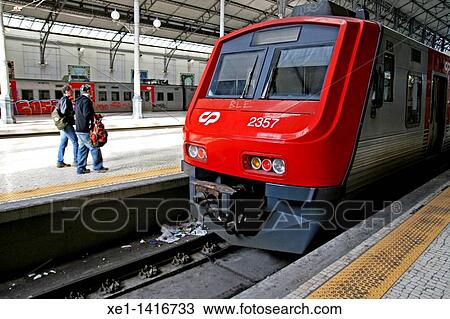 Stock Image - Rossio train station, Lisboa.. Fotosearch