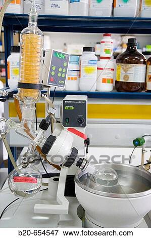 Rotary evaporator. Research and Development laboratory. Functional biomolecules in food extraction. AZTI-Tecnalia. Technological Centre specialised in Marine and Food Research. Sukarrieta, Bizkaia, Euskadi. Spain. View Large Photo Image Stock Photo - Rotary evaporator. Research and Development laboratory. Functional biomolecules in food extraction. AZTI-Tecnalia. Technological Centre specialised in Marine and Food Research. Sukarrieta, Bizkaia, Euskadi. Spain.. Fotosearch