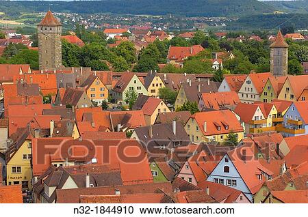 Rothenburg ob der Tauber, Romantic Road, Romantische Strasse, Franconia, Bavaria, Germany, Europe. View Large Photo Image Stock Image - Rothenburg ob der Tauber, Romantic Road, Romantische Strasse, Franconia, Bavaria, Germany, Europe.. Fotosearch