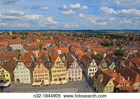 Rothenburg ob der Tauber, Romantic Road, Romantische Strasse, Franconia, Bavaria, Germany, Europe. View Large Photo Image Stock Photography - Rothenburg ob der Tauber, Romantic Road, Romantische Strasse, Franconia, Bavaria, Germany, Europe.. Fotosearch