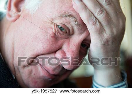 Stock Photo - Rotterdam, Netherlands. Portrait of an elder, caucasian man. Fotosearch