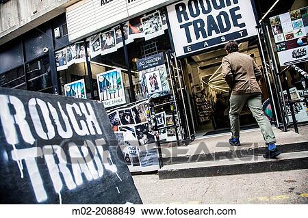 Rough Trade, music store at Brick Lane, East London, UK. View Large Photo Image Stock Photo - Rough Trade, music store at Brick Lane, East London, UK.. Fotosearch