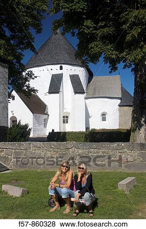 Round church in Bornholm, Denmark View Large Photo Image Stock Photo - Round church in Bornholm, Denmark. Fotosearch
