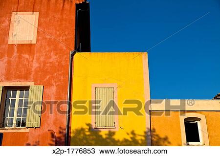 Roussillon, Vaucluse, Provence, France View Large Photo Image Stock Image - Roussillon, Vaucluse, Provence, France. Fotosearch