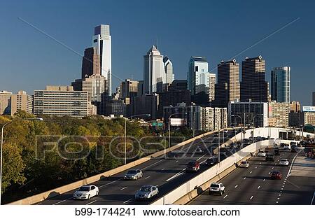 ROUTE I-76 SCHUYLKILL EXPRESSWAY SCHUYLKILL RIVER DOWNTOWN SKYLINE PHILADELPHIA PENNSYLVANIA USA View Large Photo Image Stock Image - ROUTE I-76 SCHUYLKILL EXPRESSWAY SCHUYLKILL RIVER DOWNTOWN SKYLINE PHILADELPHIA PENNSYLVANIA USA. Fotosearch