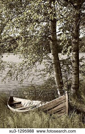 Stock Photo - Rowboat. Finland.. Fotosearch