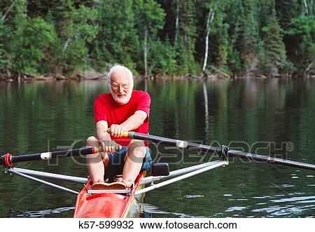 Stock Image - Rowing. Fotosearch