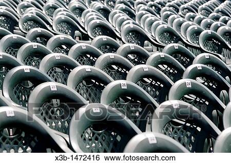 Rows of chairs View Large Photo Image Stock Photograph - Rows of chairs. Fotosearch