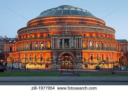 Royal Albert Hall at night, Kensington Gore, South Kensington, London. View Large Photo Image Picture - Royal Albert Hall at night, Kensington Gore, South Kensington, London.. Fotosearch