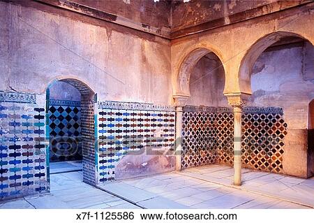 Royal baths, Palacio de Comares, Alhambra Granada, Andalucia, Spain View Large Photo Image Stock Photograph - Royal baths, Palacio de Comares, Alhambra Granada, Andalucia, Spain. Fotosearch
