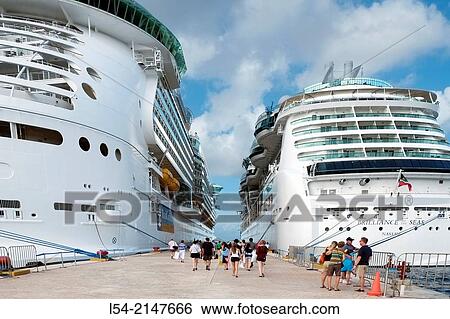 Royal Caribbean Cruise Ships Cozumel Mexico Brilliance of the Seas. View Large Photo Image Stock Photograph - Royal Caribbean Cruise Ships Cozumel Mexico Brilliance of the Seas.. Fotosearch